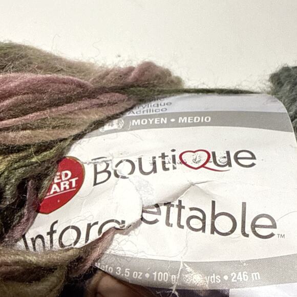 Lot of 6 Mixed Yarn Skeins – Various Brands/Colors, Some Partial, As Is - Picture 4 of 6